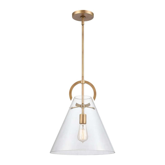 Gabby 1-Light pendant in Natural brass ELK Lighting | Pendant Lamp | Modishstore