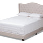 baxton studio larsine modern and contemporary brown finished queen size platform storage bed | Modish Furniture Store-2