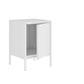 Manhattan Comfort Smart Metal Accent End Table in White | Nightstands | Modishstore-2