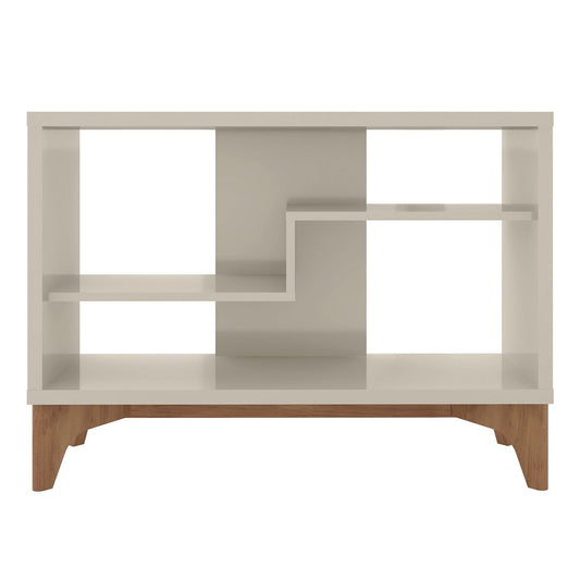 Manhattan Comfort Gowanus Modern Accent Display Sideboard with 2 Shelves in Off White | Sideboards | Modishstore