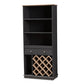 baxton studio mattia modern and contemporary dark grey and oak finished wood wine cabinet | Modish Furniture Store-2