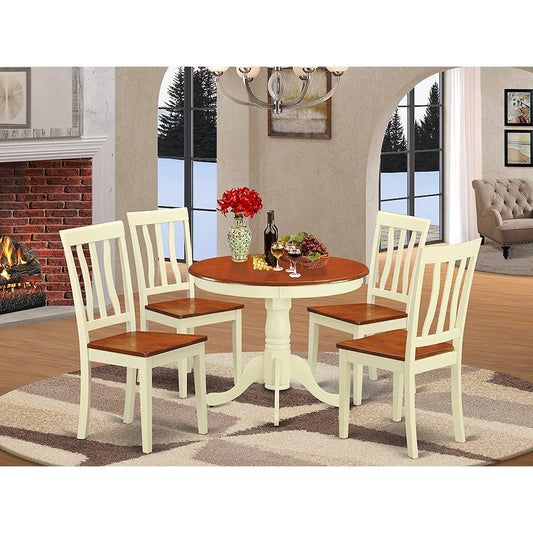 5 Pc Small Kitchen Table And Chairs Set-Kitchen Table Plus 4 Kitchen Dining Chairs By East West Furniture | Dining Sets | Modishstore