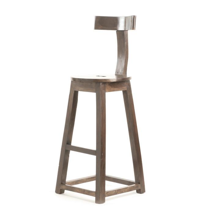 26" Rustic Wooden Barstool by GO Home