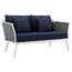 Modway Stance 3 Piece Outdoor Patio Aluminum Sectional Sofa Set-EEI-3170 | Outdoor Sofas, Loveseats & Sectionals | Modishstore-3