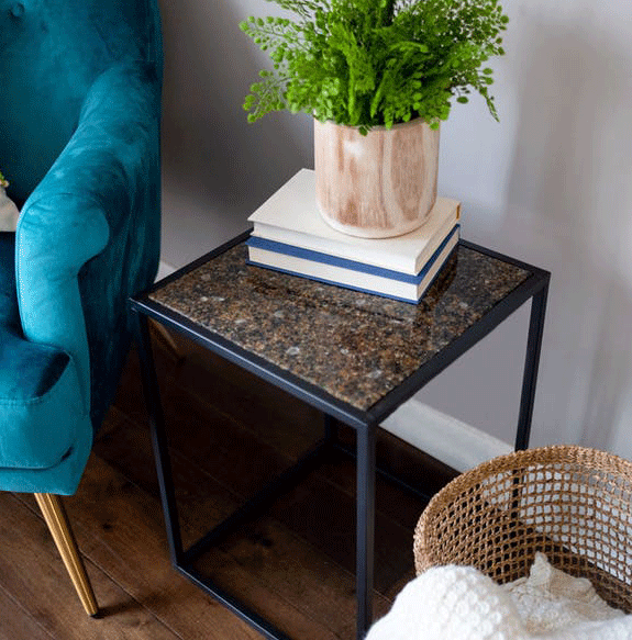 Pietra™ Side Table (Small: Crushed Glass) By Texture Designideas | Side Tables | Modishstore-2