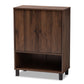 baxton studio rossin modern and contemporary walnut brown finished 2 door wood entryway shoe storage cabinet | Modish Furniture Store-2