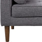 Element Right-Side Chaise Sectional in Dark Gray Linen and Walnut Legs By Armen Living | Sofa Set | Modishstore - 4