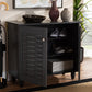 Baxton Studio Winda Modern and Contemporary Dark Gray 2-Door Wooden Entryway Shoe Storage Cabinet | Cabinets | Modishstore - 2