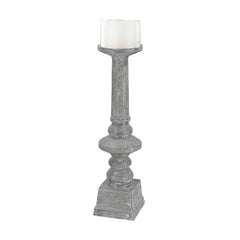 Sterling Industries Floor Standing Grey Washed Candle Holder