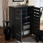 Baxton Studio Adalwin Modern and Contemporary Dark Gray 2-Door Wooden Entryway Shoe Storage Cabinet | Modishstore | Cabinets