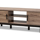 baxton studio arend modern and contemporary two tone oak and ebony wood 2 door tv stand | Modish Furniture Store-2