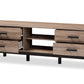 baxton studio arend modern and contemporary two tone oak and ebony wood 4 drawer tv stand | Modish Furniture Store-3