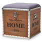 baxton studio violetta vintage industrial light gray fabric upholstered wood storage trunk ottoman | Modish Furniture Store-2