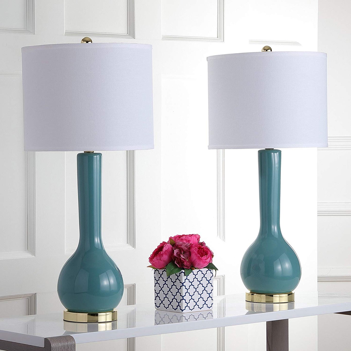 Safavieh Mae Long Neck Ceramic Table Lamp | Table Lamps |  Modishstore  - 9