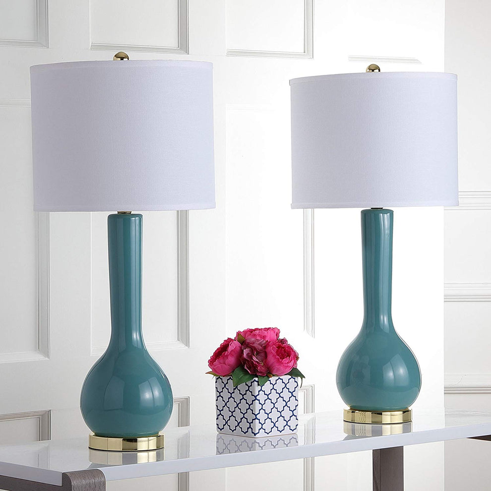 Safavieh Mae Long Neck Ceramic Table Lamp | Table Lamps | Modishstore - 9
