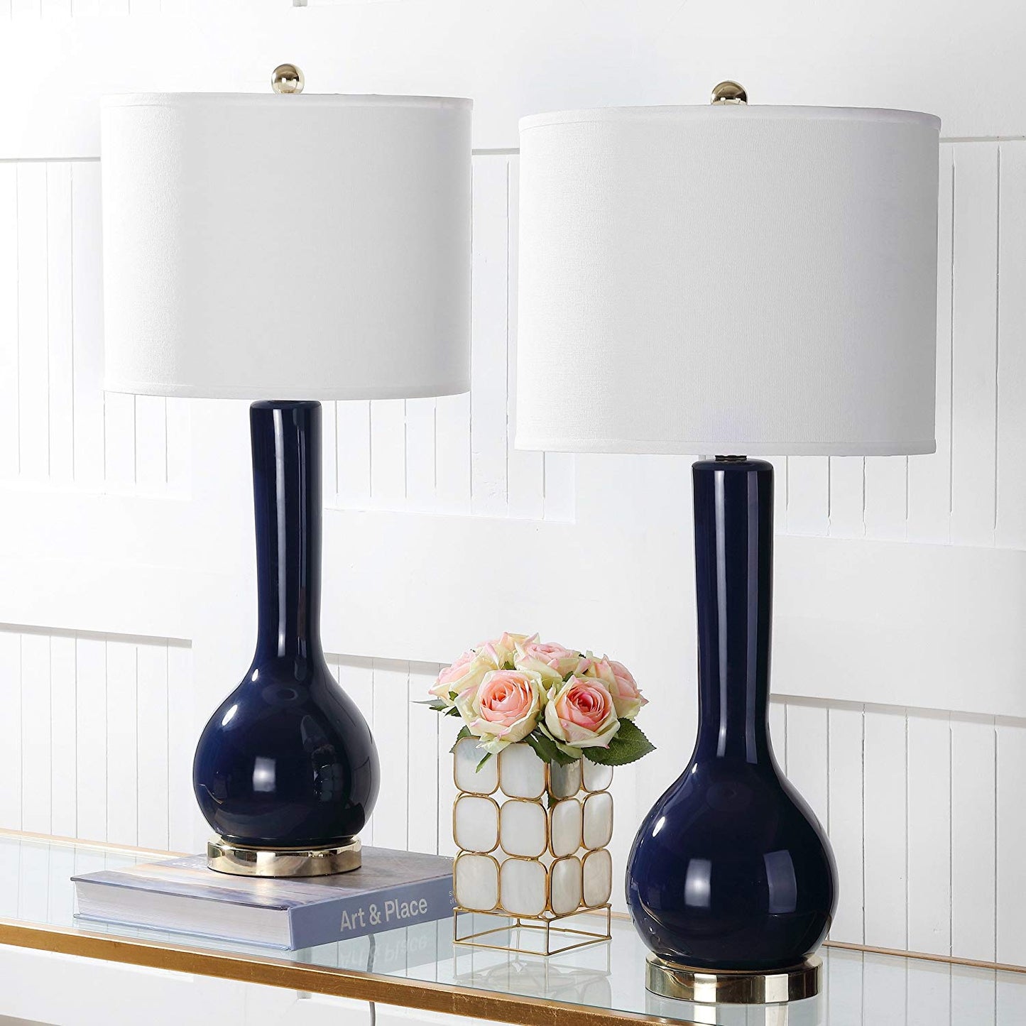 Safavieh Mae Long Neck Ceramic Table Lamp | Table Lamps |  Modishstore  - 8