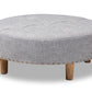 baxton studio vinet modern and contemporary light gray fabric upholstered natural wood cocktail ottoman | Modish Furniture Store-2