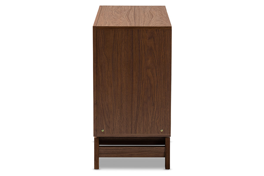 Baxton Studio Svante Mid-Century Modern Multicolor Finished Wood 6-Drawer Chest | Drawers | Modishstore - 6