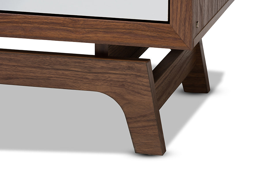 Baxton Studio Svante Mid-Century Modern Multicolor Finished Wood 6-Drawer Chest | Drawers | Modishstore - 4