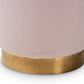 baxton studio alonza glam pink velvet fabric upholstered gold finished ottoman | Modish Furniture Store-3