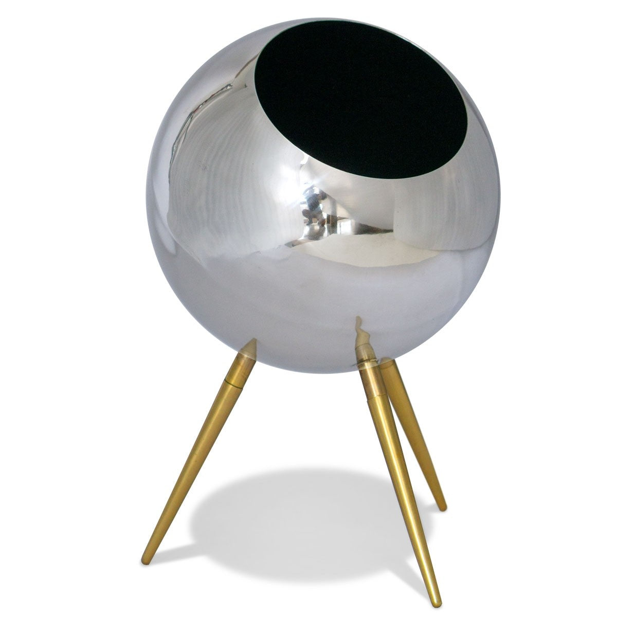 Standing 16.5"H Orb Planter | Outdoor Planters, Troughs & Cachepots | Modishstore - 2