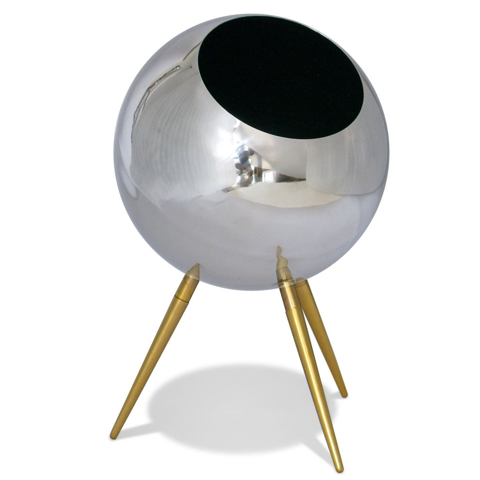 Standing 16.5"H Orb Planter | Outdoor Planters, Troughs & Cachepots | Modishstore - 2