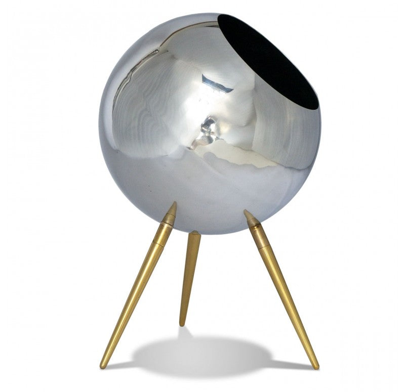 Standing 16.5"H Orb Planter | Outdoor Planters, Troughs & Cachepots | Modishstore - 3