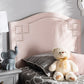 Baxton Studio Aubrey Modern and Contemporary Light Pink Velvet Fabric Upholstered Twin Size Headboard | Modishstore | Headboards