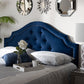 Baxton Studio Cora Modern and Contemporary Royal Blue Velvet Fabric Upholstered Queen Size Headboard | Modishstore | Headboards