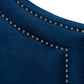 Baxton Studio Avignon Modern and Contemporary Navy Blue Velvet Fabric Upholstered Full Size Headboard | Headboards | Modishstore - 4