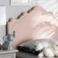 Baxton Studio Nadeen Modern and Contemporary Light Pink Velvet Fabric Upholstered Twin Size Headboard | Modishstore | Headboards