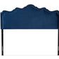 baxton studio nadeen modern and contemporary royal blue velvet fabric upholstered full size headboard | Modish Furniture Store-3