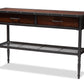 baxton studio jana vintage industrial walnut finished wood 2 drawer dining room server | Modish Furniture Store-2