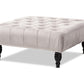 baxton studio keswick transitional grey velvet fabric upholstered button tufted cocktail ottoman | Modish Furniture Store-2