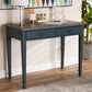 Baxton Studio Dauphine French Provincial Spruce Blue Accent Writing Desk | Modishstore | Desks