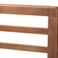Baxton Studio Calisto Mid-Century Modern Walnut Brown Finished Wood Queen Size Platform Bed | Beds | Modishstore - 5