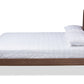 baxton studio artemis mid century modern walnut brown finished wood full size platform bed | Modish Furniture Store-3