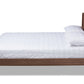 baxton studio demeter mid century modern walnut brown finished wood full size platform bed | Modish Furniture Store-3