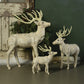 Homart Scandinavian Stag Standing Embroidered White-4