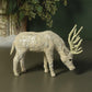 HomArt Scandinavian Stag Grazing - Embroidered White - Set of 2-8