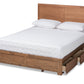 baxton studio aras modern and contemporary transitional ash walnut brown finished wood queen size 3 drawer platform storage bed | Modish Furniture Store-3