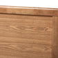 Baxton Studio Raya Mid-Century Modern Walnut Brown Finished Wood King Size Headboard | Headboards | Modishstore - 4