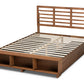 Baxton Studio Milana Modern Transitional Ash Walnut Brown Finished Wood 4-Drawer Queen Size Platform Storage Bed | Beds | Modishstore - 6