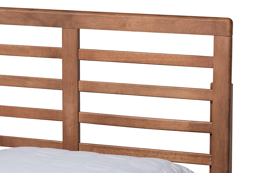 Baxton Studio Piera Modern and Contemporary Transitional Ash Walnut Brown Finished Wood Full Size 3-Drawer Platform Storage Bed | Beds | Modishstore - 5