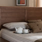 Baxton Studio Seren Mid-Century Modern Walnut Brown Finished Wood King Size Headboard | Modishstore | Headboards