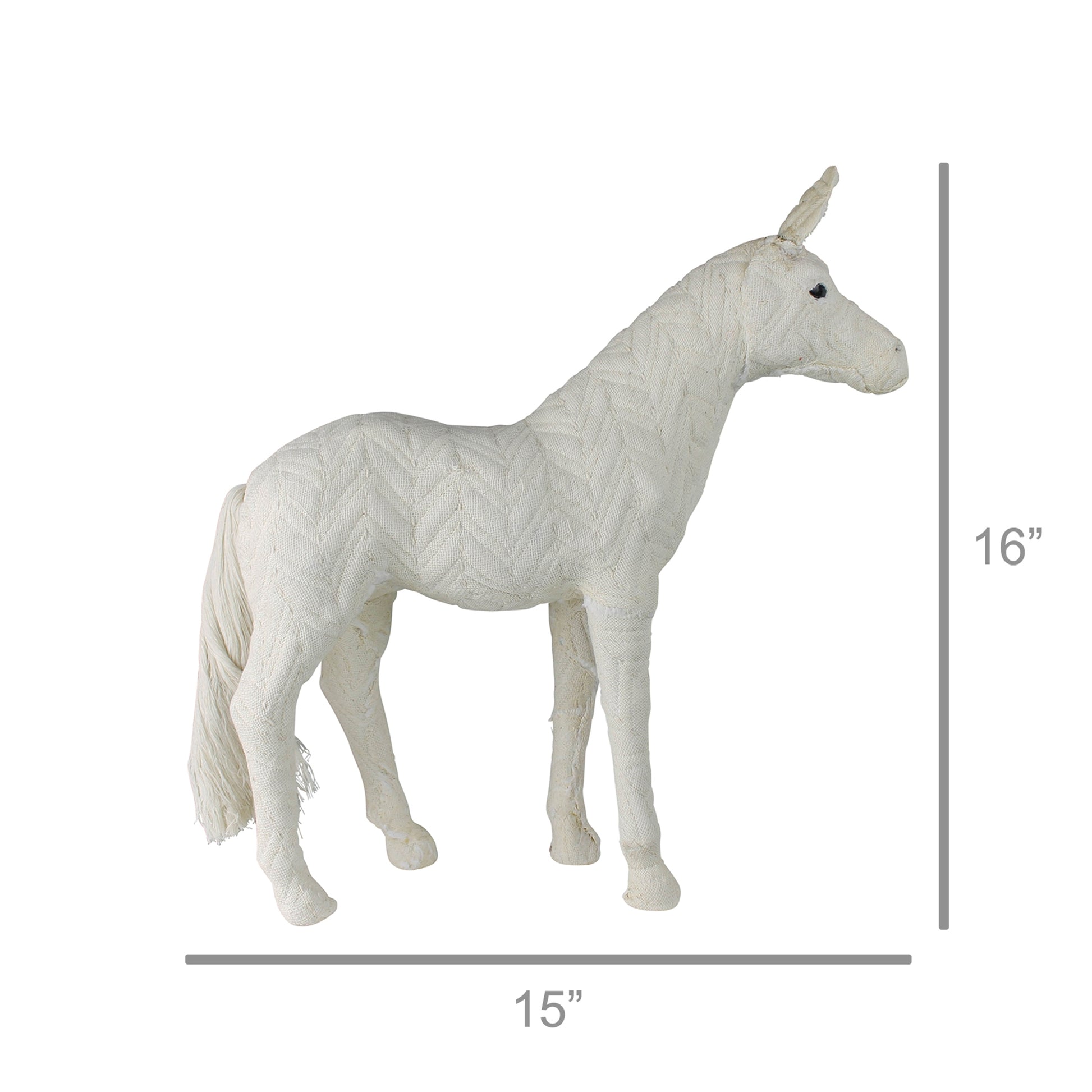 Camarillo Horse, White Fabric - White Quilt-3