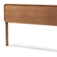 baxton studio mailene mid century modern walnut brown finished wood king size headboard | Modish Furniture Store-2