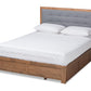 baxton studio lene modern and contemporary transitional dark grey fabric upholstered and ash walnut brown finished wood full size 3 drawer platform storage bed | Modish Furniture Store-2