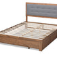 Baxton Studio Lene Modern and Transitional Dark Grey Fabric Brown Finished Wood King Size 3-Drawer Platform Storage Bed | Beds | Modishstore - 8