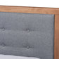 Baxton Studio Lene Modern and Transitional Dark Grey Ash Walnut Queen Size 3-Drawer Platform Storage Bed | Beds | Modishstore - 5